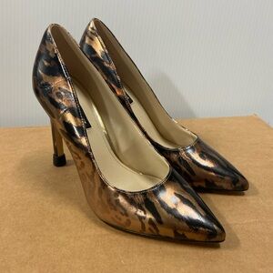 Nine West Animal Print Heels - Brown and Black